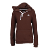 LADIES V-NECK HOOD-COCOA
